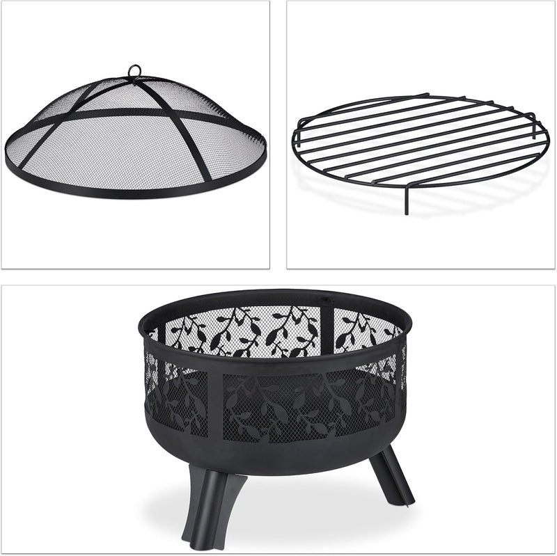 Fire Bowl Spark Guard Poker Garden Terrace