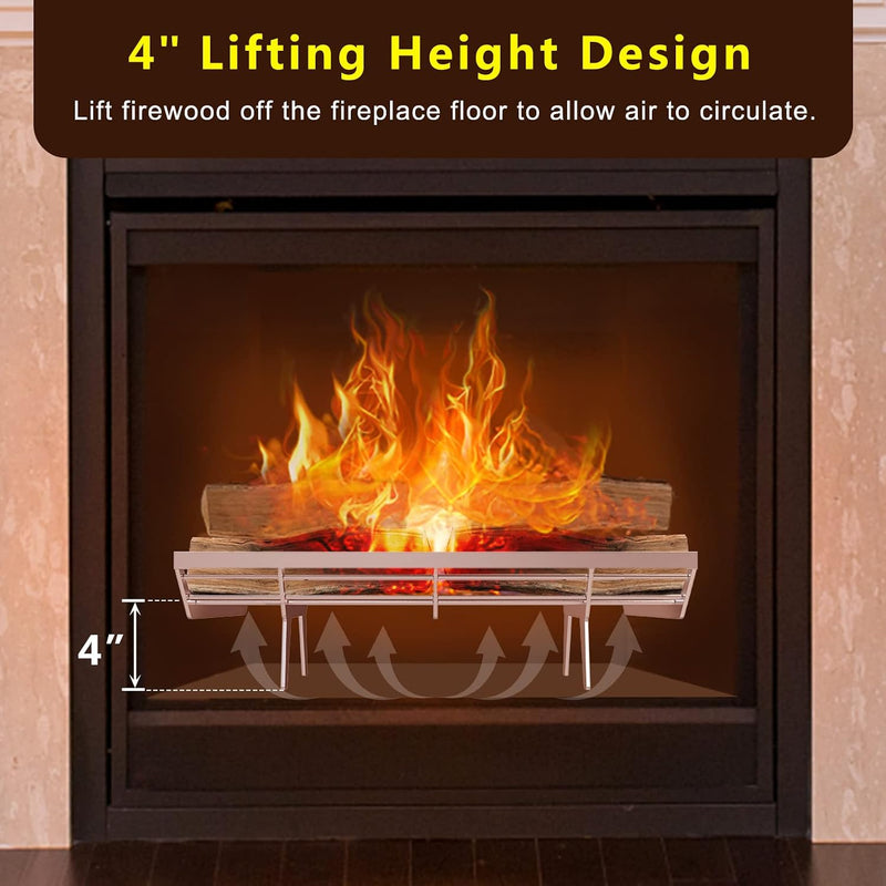Fire Grate Fireplace Log Coal Burner Rack Firewood