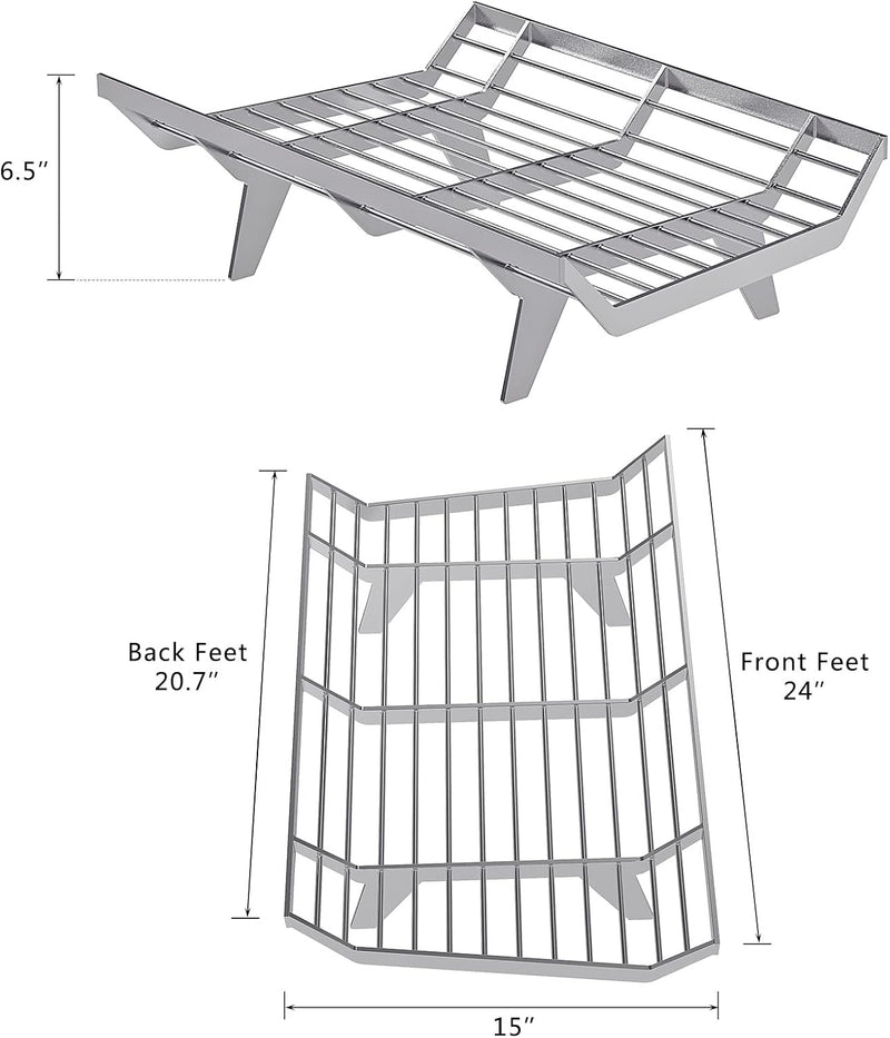 Fire Grate Fireplace Log Coal Burner Rack Firewood