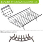 Fire Grate Fireplace Log Coal Burner Rack Firewood