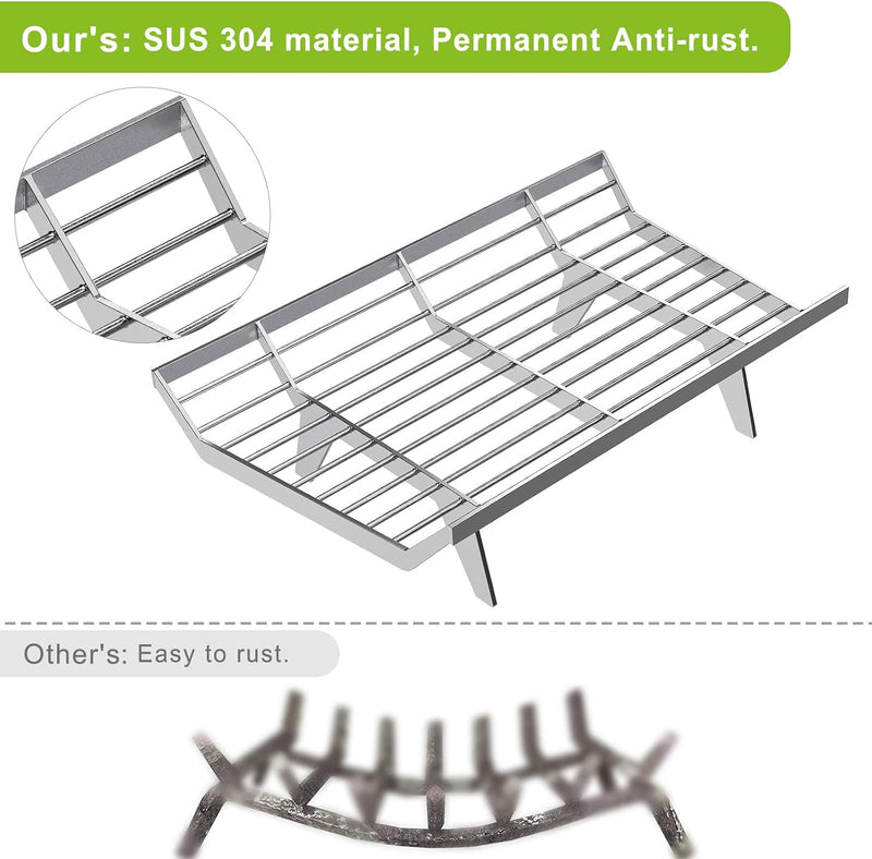 Fire Grate Fireplace Log Coal Burner Rack Firewood