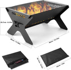 Fire Pit Portable for 2 in 1 Wood