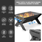 Fire Pit Portable for 2 in 1 Wood