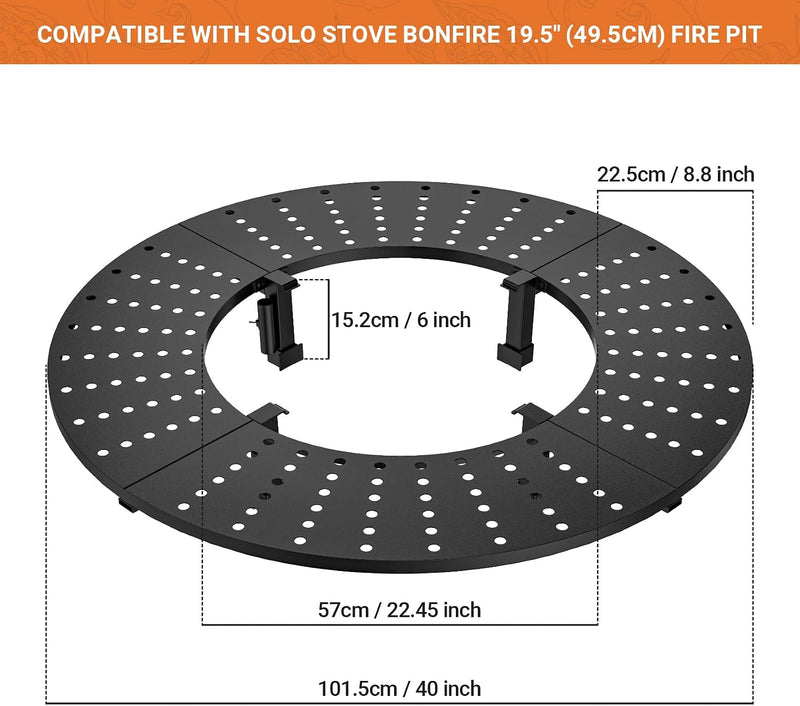Fire Pit Surround Tabletop for Solo Stove Bonfire