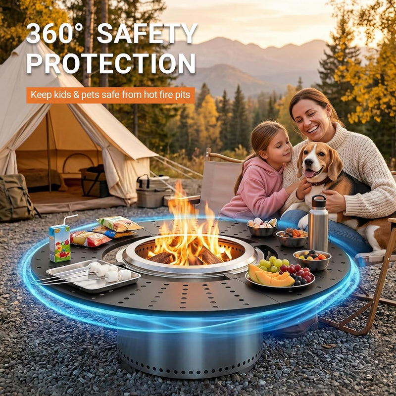 Fire Pit Surround Tabletop for Solo Stove Bonfire