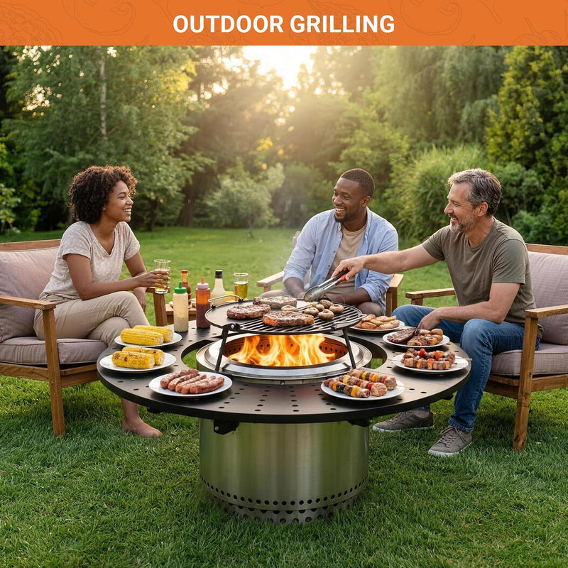 Fire Pit Surround Tabletop for Solo Stove Bonfire