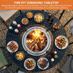 Fire Pit Surround Tabletop for Solo Stove Bonfire