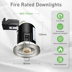 Fire Rated LED Downlight Can Recessed Ceiling Spotlight (10 Pack)