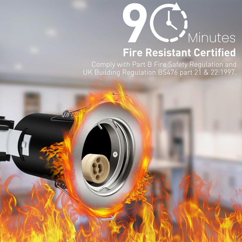 Fire Rated LED Downlight Can Recessed Ceiling Spotlight (10 Pack)