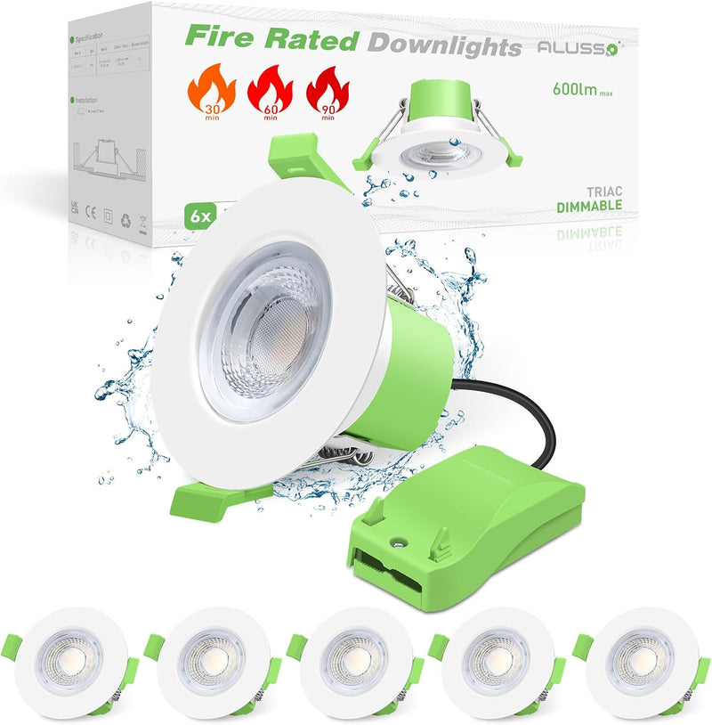 Fire Rated LED Downlights Bathroom Recessed Ceiling Spot