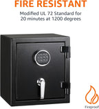Fire Resistant Security Safe with Programmable Electronic Keypad