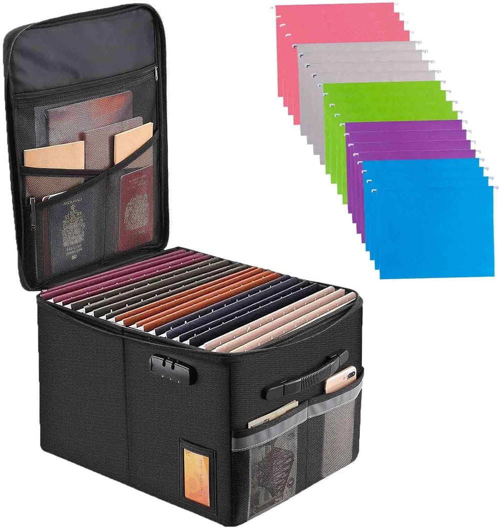 Fireproof Document Box File Organizer Cabinet Storage Filing