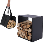 Firewood Rack 40x28x40CM + Carry Bag Inside
