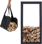 Firewood Rack 50x25x100CM + Carry Bag Inside