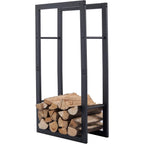 Firewood Rack 50x25x100CM + Carry Bag Inside