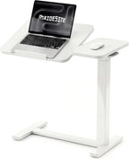 Fit Dual Overbed Table with Wheels C-Shape Bedside