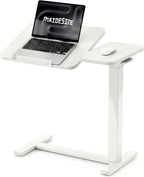 Fit Dual Overbed Table with Wheels C-Shape Bedside