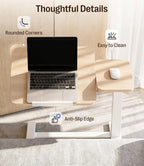 Fit Dual Overbed Table with Wheels C-Shape Bedside