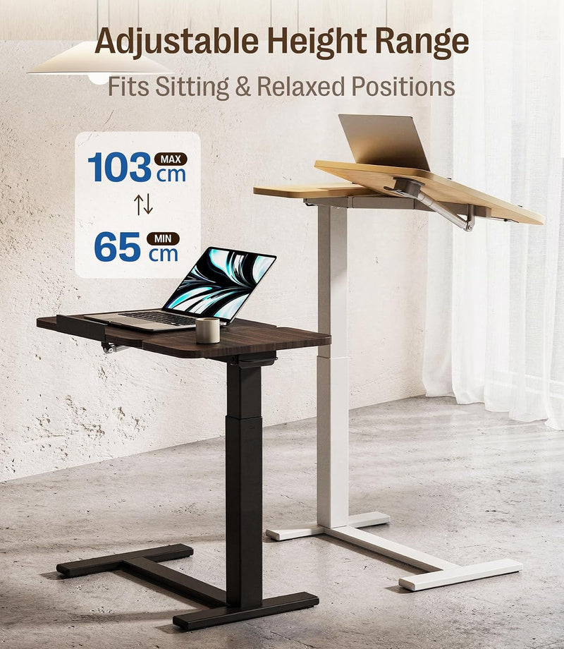 Fit Dual Overbed Table with Wheels C-Shape Bedside