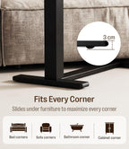 Fit Dual Overbed Table with Wheels C-Shape Bedside