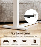 Fit Dual Overbed Table with Wheels C-Shape Bedside