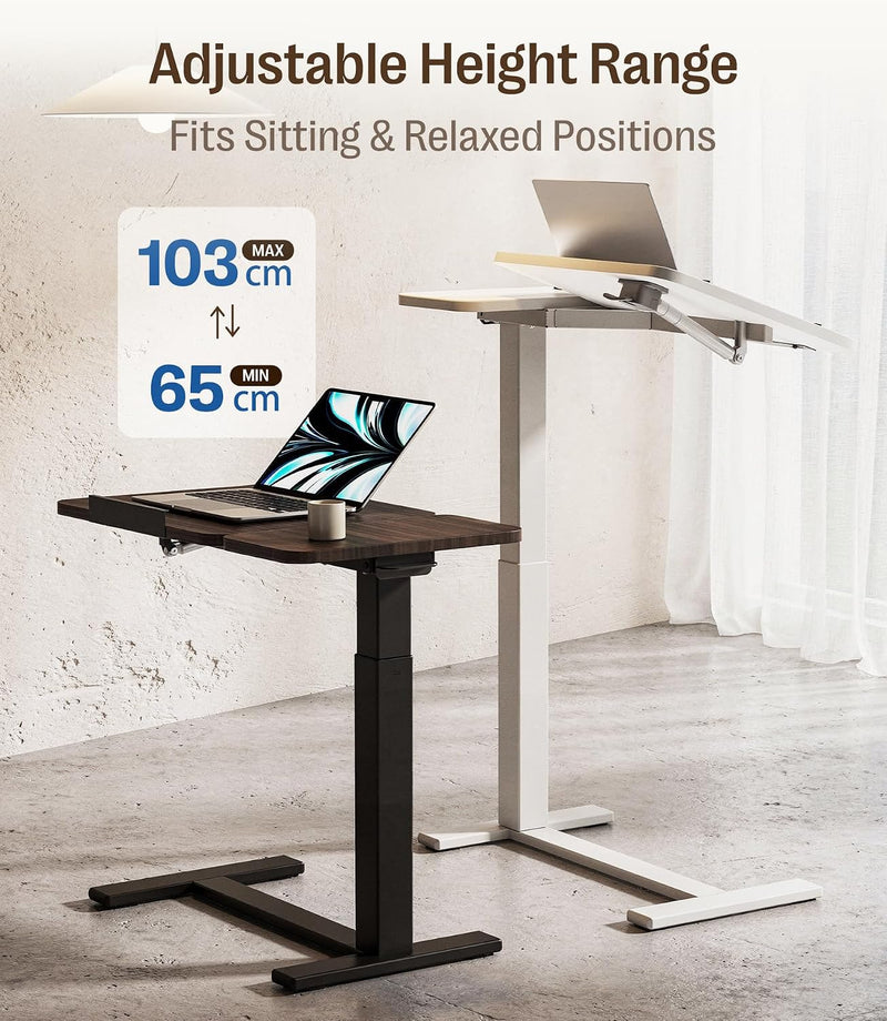 Fit Dual Overbed Table with Wheels C-Shape Bedside