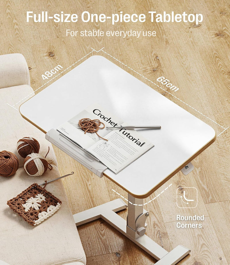 Fit Go Overbed Table with Wheels Foldable Height