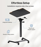 Fit Pro Over Bed Table with Wheels Height