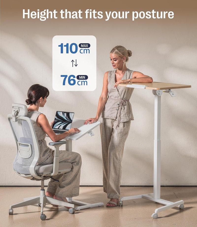 Fit Pro Over Bed Table with Wheels Height