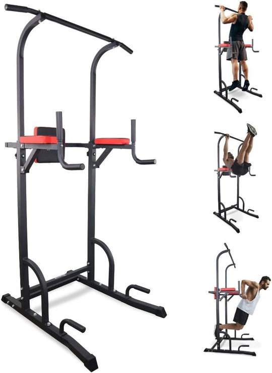 Fitness Power Tower Dip Station Multifit Adjustable Height