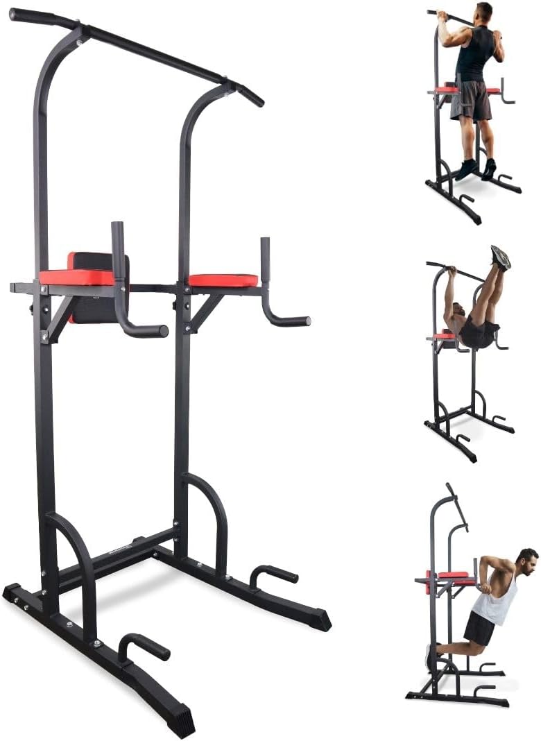 Fitness Power Tower Dip Station Multifit Adjustable Height