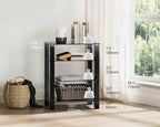 Hifi Rack Av Shelf 4-Tiers Glass TV Stand