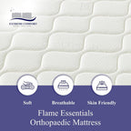Flame Essentials Orthopaedic Mattress 4’ Firm Support Foam