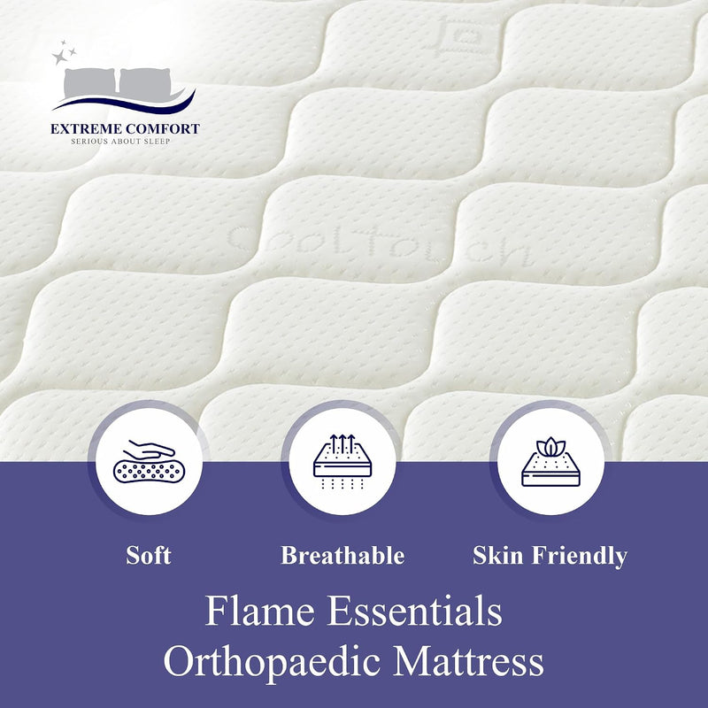 Flame Essentials Orthopaedic Mattress 4’ Firm Support Foam