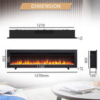 Flameko Dilton 50" 3-In-1 Electric Fireplace
