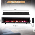 Flameko Dilton 50" 3-In-1 Electric Fireplace
