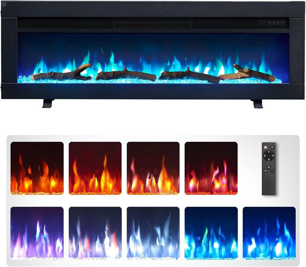 Flameko Dilton 50" 3-In-1 Electric Fireplace