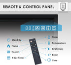 Flameko Dilton 50" 3-In-1 Electric Fireplace