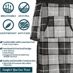 Fleece Blanket with Sleeves Foot Pockets for Women