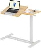 Flexispot Overbed Table with Wheels Adjustable Height Bedside