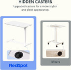 Flexispot Overbed Table with Wheels Adjustable Height Bedside