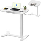 Flexispot Overbed Table with Wheels Adjustable Height Bedside