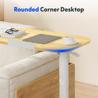 Flexispot Overbed Table with Wheels Adjustable Height Bedside