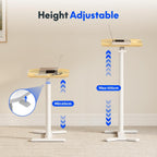 Flexispot Overbed Table with Wheels Adjustable Height Bedside