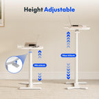 Flexispot Overbed Table with Wheels Adjustable Height Bedside