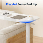Flexispot Overbed Table with Wheels Adjustable Height Bedside