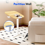 Flexispot Overbed Table with Wheels Adjustable Height Bedside