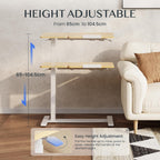 Flexispot Overbed Table with Wheels Adjustable Height Bedside