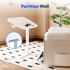 Flexispot Overbed Table with Wheels Adjustable Height Bedside