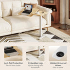Flexispot Overbed Table with Wheels Adjustable Height Bedside